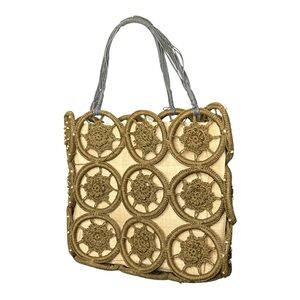 Relativity Beige and Gold Tote